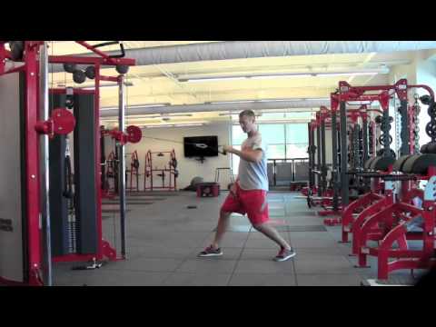 Split Stance Cable Row with Rotation