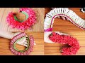 4 types flower garland making with English Subtitles | Natural flower garland making easy method