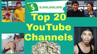 TOP 20 YouTube Channels in the Philippines by SUBSCRIBERS Count (magkano sahod nila?)