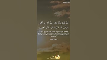 بعض آيات من سورة لقمان بصوت القارئ هادي