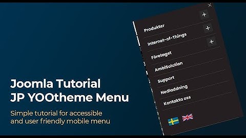 Joomla Tutorial - JP YOOtheme Menu
