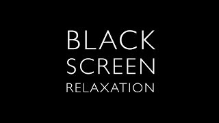 4K - Black Screen, Tropical Beach, Waves, Birds - high quality ambient recording - 1 hour