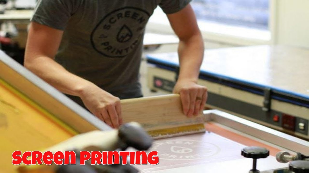  Manual  Screen Printing process Cara Sablon Manual  YouTube