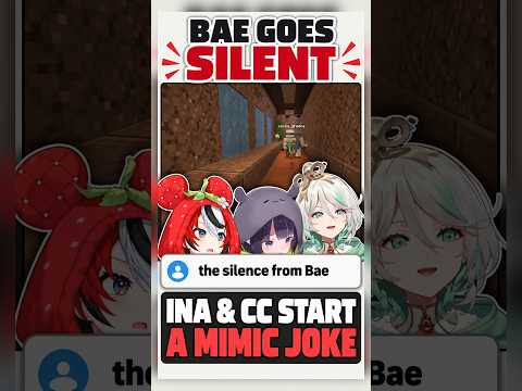 Bae Goes Quiet, and Ina & CC Start a Mimic Joke【Hakos Baelz / hololive-EN】【Minecraft】