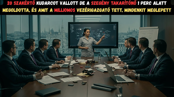20 SZAKÉRTŐ kudarcot vallott, de a SZEGÉNY TAKARÍTÓNŐ 1 PERC ALATT megoldotta.