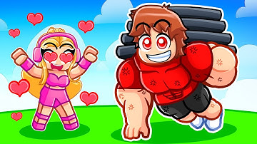 MAX LEVEL Strength To Rizz MY CRAZY FAN GIRLS in Push Up Simulator...