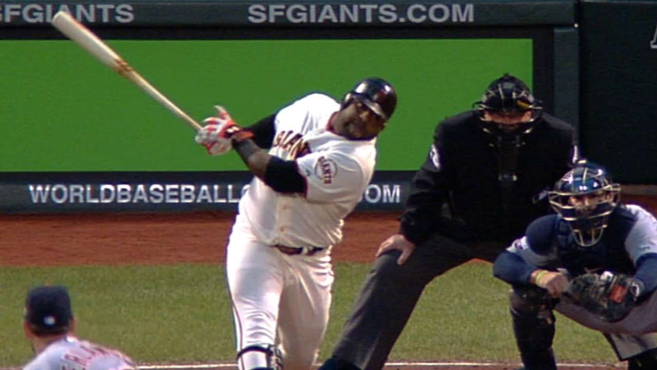 WS2012 Gm1: Sandoval swats three homers vs. Tigers 