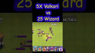 valkari vs wizard  #coc #shorts #funnybase #entertainment #gaming #challenge #love