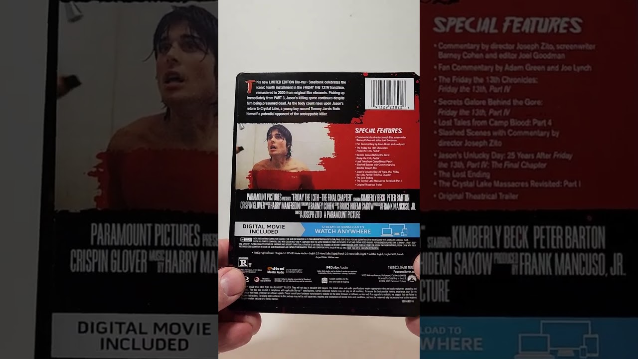 Friday The 13th: The Final Chapter Steelbook Unboxing 
