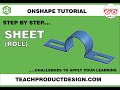 Onshape Tutorial. How to create a SHEET METAL- ROLL feature? Step by step. thumbnail