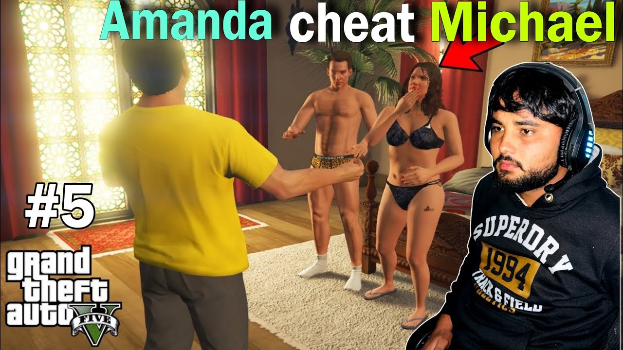 MICHAEL CATCH AMANDA IN BAD WITH  TENNIS COACH || GTA V GAMEPLAY || #5 || 