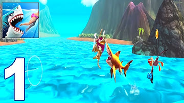 Hungry Shark World Gameplay Walkthrough #1 - Sharks!  (iOS, Android)