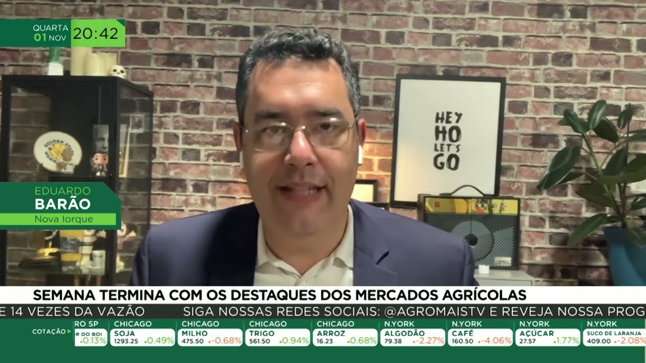 Semana termina com os destaques dos mercados agrícolas