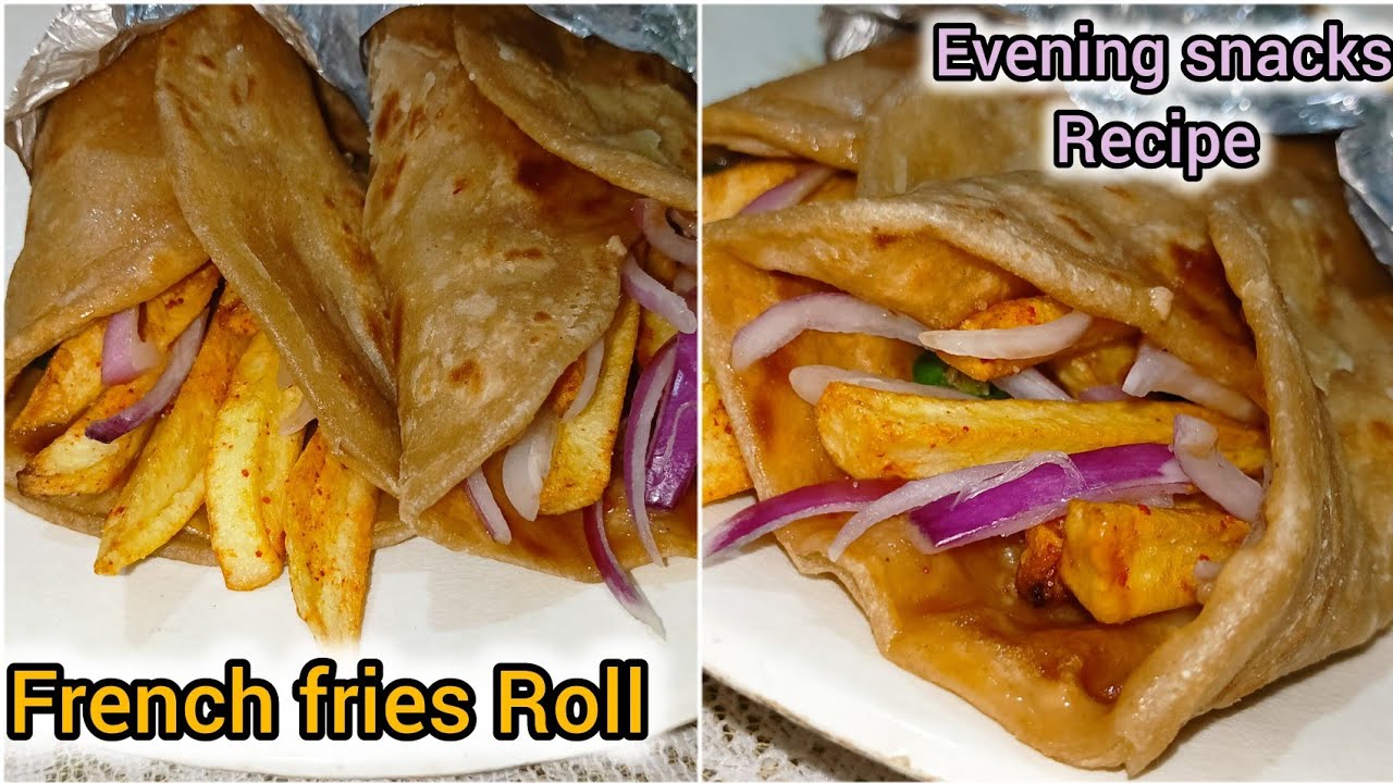 Fries Rollo French Fries Roll recipe | Roll recipe | instant french fries recipe ...