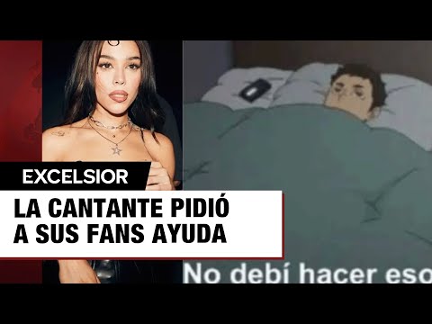 Danna Paola se disculpa con usuaria de X, admite que cometió un error y le llueven MEMES