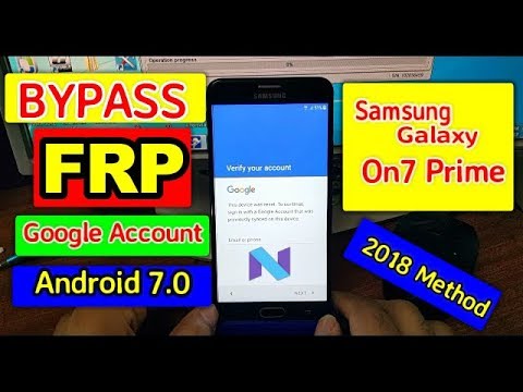 How To Bypass FRP Google Account Samsung Galaxy on7 Prime android 7