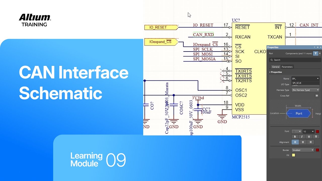 Altium Training - Making the Connections: CAN Interface Schematic - YouTube