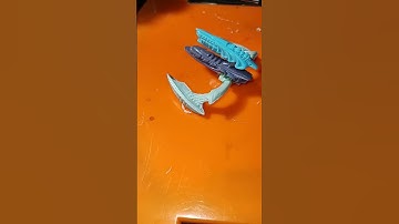 Dollar Tree Final Faction toys hacked to spacecraft..wip