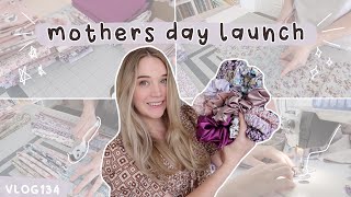 shopify GLITCHED + mothers day launch! Making a bunch of scrunchies, bows + wristlets STUDIO VLOG134