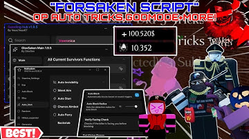 Forsaken Latest Scripts🤩 OP Auto Tricks Veeronica😎,Godmode,Hitbox,Auto-Gen.,Chance Aimbot,GuestBlock