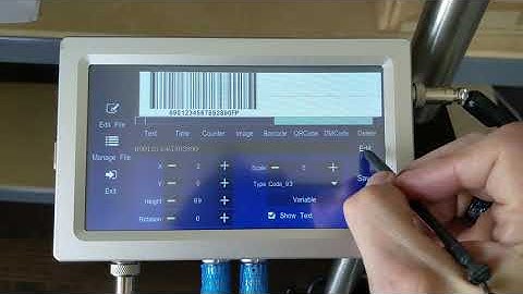 Meenjet MX2 Printer - How to Create Barcode & 2 Line Date Code