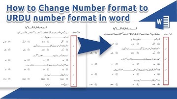 How to change Number format to Urdu Number format in ms word || How to write Urdu number in ms word