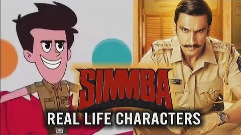 Simmba cartoon characters in real life