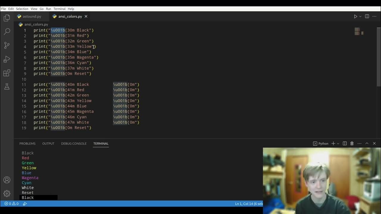 Using ANSI Escape Codes to Color Your Terminal Output - YouTube