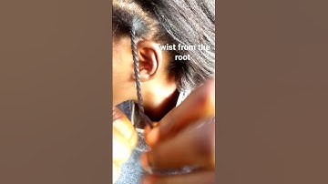 How to twist your own hair yourself (DIY braiding) #twist from the root.