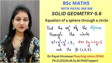 How to find Equation of a sphere through a circle I Example with trick I  Solid Geometry I RTMNU