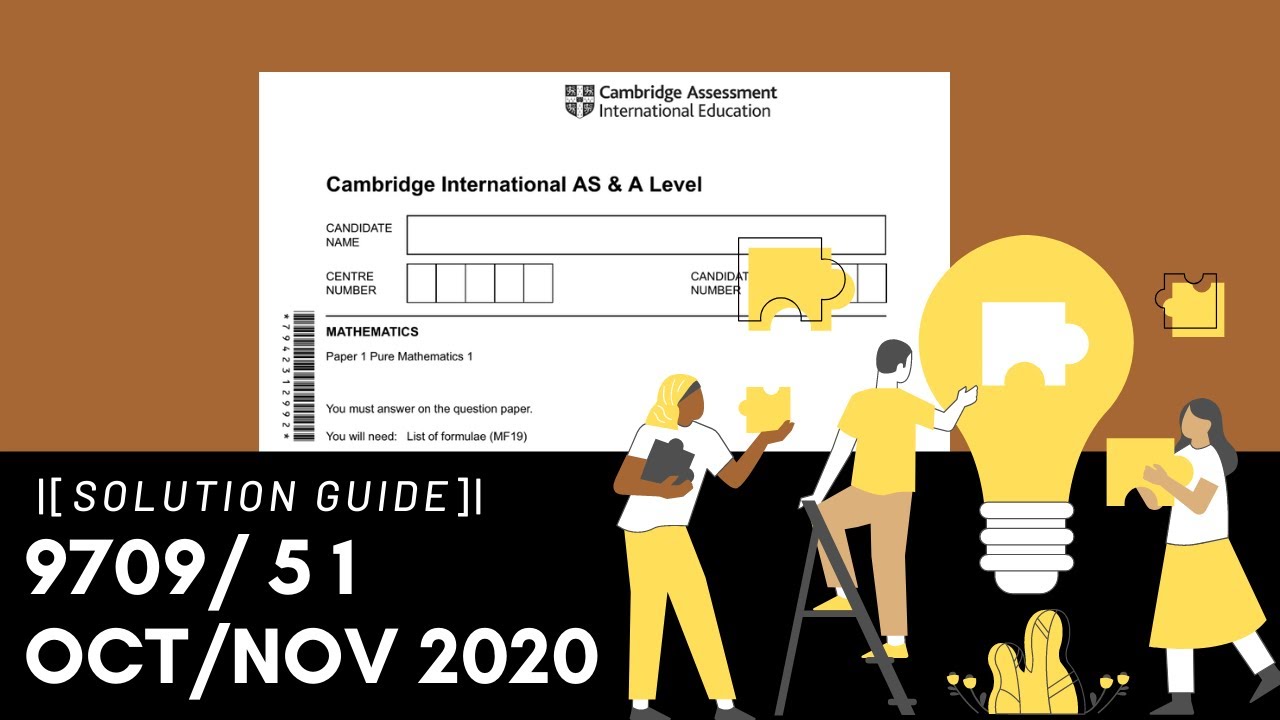 9709/51/Oct/Nov 2020  Probability & Statistics 1 Paper 5 Marking Scheme (MS) *Audio Voiceover