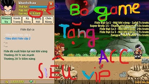 Ngọc rồng online | Bỏ game Tặng Tất Cả Các Acc Nro | Tặng Dàn Acc Nro Khủng | Mk vs Tk Dưới Mô Tả