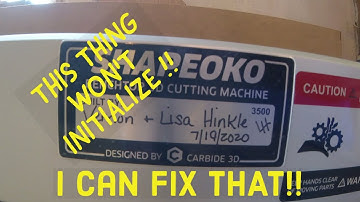 HOW TO :FIX SHAPEOKO XXL HOMING TROUBLE WHEN YOU FIRST START UP YOUR MACHINE IT