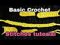 Crochet Basic Stitches for beginners tutorial /തുടക്കക്കാർ ഇങ്ങട് വായോ 😄#crochet #tutorial 