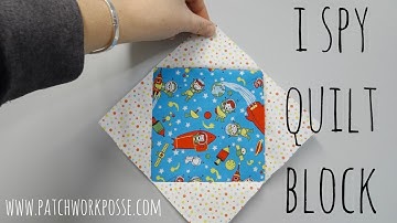 I spy quilt block tutorial and how to
