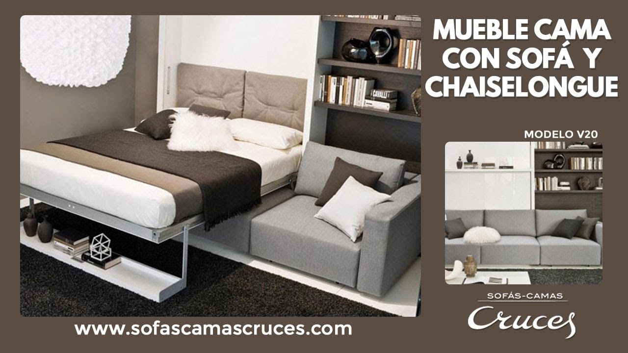 Mueble abatible de con sofá - YouTube