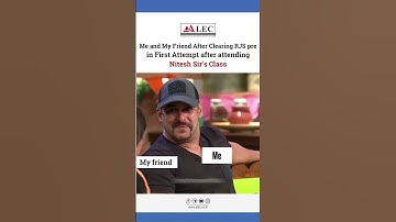 Me And My Friend After Clearing RJS Pre Exam From Nitesh Sir Classes #memes