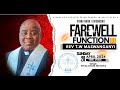 Farewell function of rev tw maswanganyi