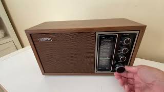 Sony Only! 1975-1977 Sony Model TFM-9440W AM/FM Solid State Transistor Radio Sounds Great!