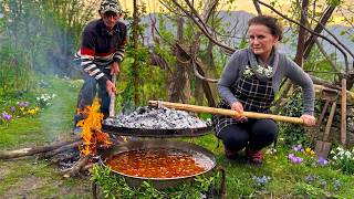 Traditional Revani Over Saç | Almond Cake From the Past 🍯🔥🥮 screenshot 1