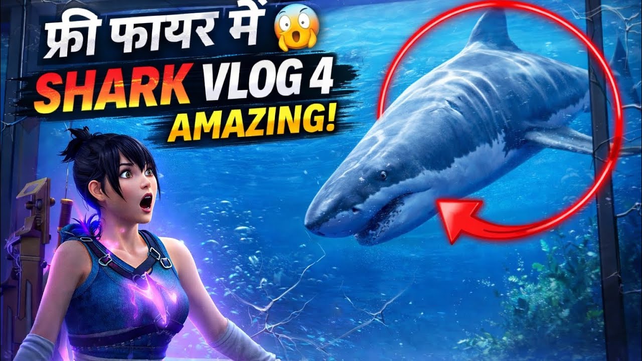 👉 Free Fire Shark Vlog 4 | Amazing Underwater Hotel Adventure 😱