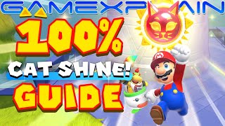 All 100 Cat Shines in Bowser's Fury | 100% Guide \& Walkthrough (Super Mario 3D World Switch)