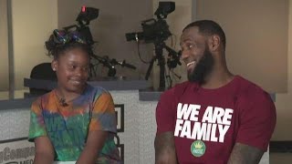 EXCLUSIVE | LeBron James sits down with WKYC's Amani Abraham inside I PROMISE School's new Kaulig Co