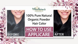 100% Pure Natural Powder Hair Color How to Use Application screenshot 2