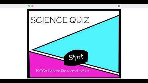 Made a simple short Science Quiz on Scratch