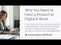Monetize Your Expertise: Why You Need to Have a E-Product or Digital E-Book 📚