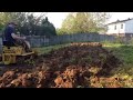 Struck Owner - David&#39;s RS196K/MD196K mini dozer, making a garden with a 3rd party moldboard plow