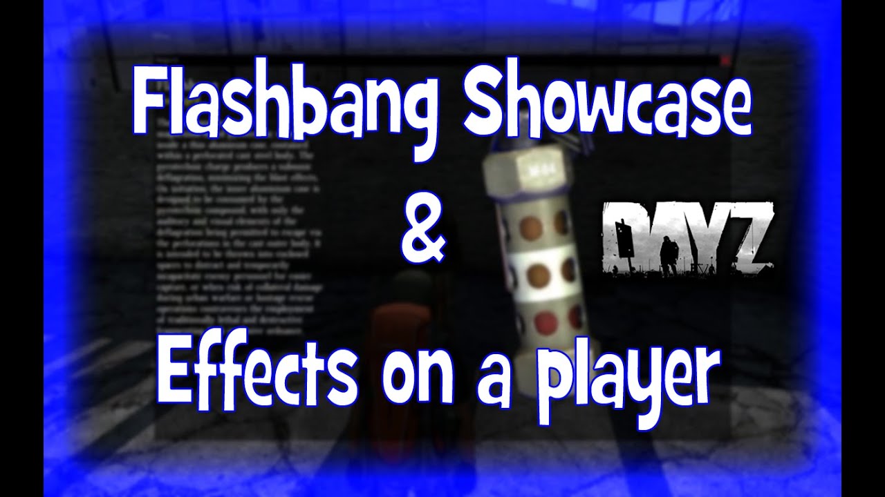 Flashbang Grenade Effects On A Player (DayZ SA Guide/Showcase) YouTube