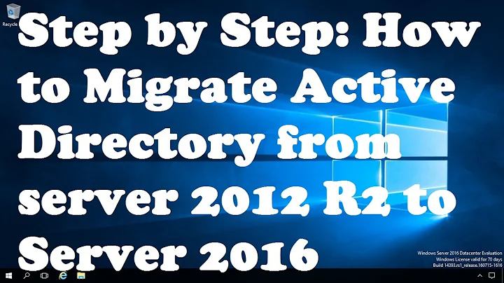 Step by Step Guide to Migrate Active Directory from server 2012 R2 to Server 2016