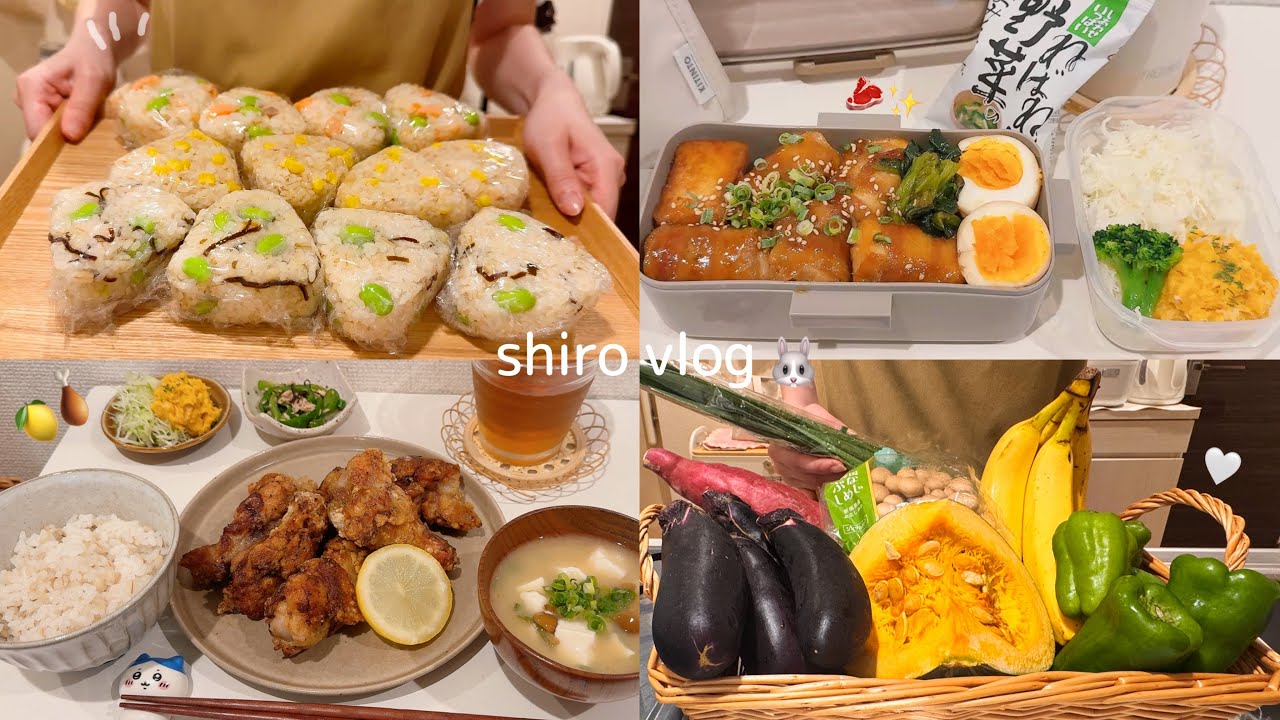 【 食費月一万円 】節約ごはんを楽しむ一人暮らし社会人のごはん記録  / 野菜保存法🥕 / おにぎり大量ストック🍙🧡